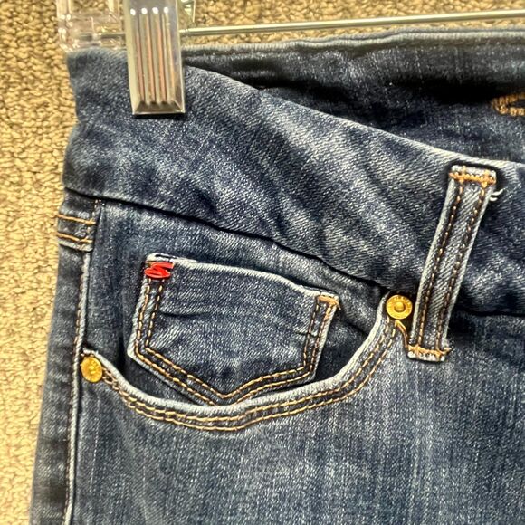 Seven7 Tummyless Skinny Jeans Womens Size 6 Blue Denim Cotton Stretch High Rise - Picture 3 of 16